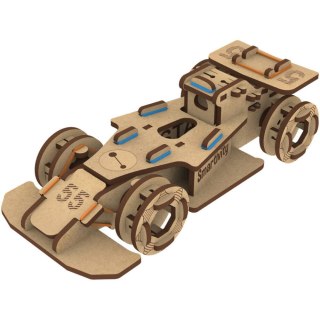Smartivity Drewniane Mechaniczne Puzzle 3D - Wyścigówka Speedster Smartivity
