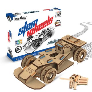 Smartivity Drewniane Mechaniczne Puzzle 3D - Wyścigówka Speedster Smartivity
