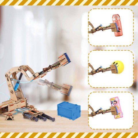 Smartivity Drewniane Mechaniczne Puzzle 3D - Żuraw Hydrauliczny Smartivity