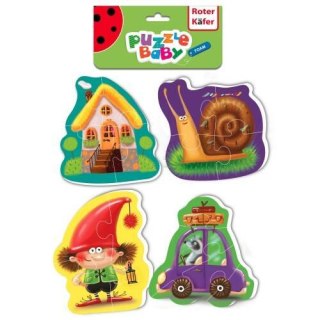 BABY PUZZLE ZESTAW EDUKACYJNY BAJKOWE OBRAZKI GRA DLA DZIECI ROTER KAFER Roter Kafer
