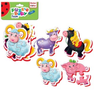 BABY PUZZLE ZESTAW EDUKACYJNY FARMA GRA DLA NAJMŁODSZYCH ROTER KAFER Roter Kafer