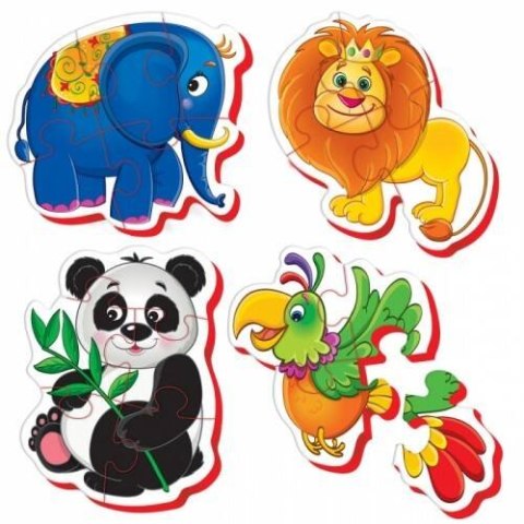 BABY PUZZLE ZESTAW EDUKACYJNY ZOO 16 ELEMENTÓW DLA NAJMŁODSZYCH ROTER KAFER Roter Kafer