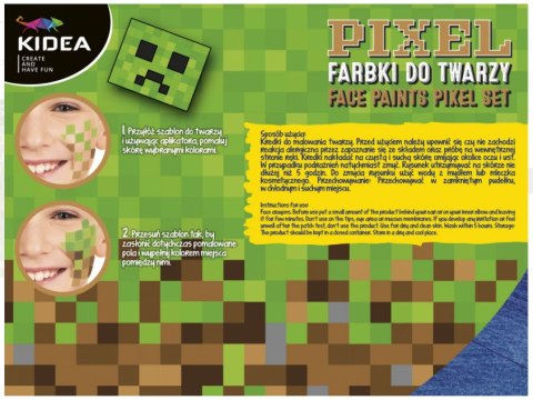 FARBKI DO TWARZY ZESTAW PIXEL DERFORM FARBKI DO TWARZY ZESTAW PIXEL DERFORM
