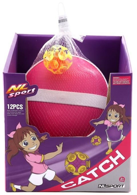 PALETKI PIŁKA NA RZEP GRA ZRĘCZNOŚCIOWA CATCH BALL Artyk