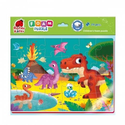 PIANKOWE PUZZLE A4 DINOZAURY WULKAN UKŁADANKA EDUKACYJNA ROTER KAFER Roter Kafer PIANKOWE PUZZLE A4 DINOZAURY WULKAN UKŁADANKA EDUKACYJNA ROTER KAFER Roter Kafer