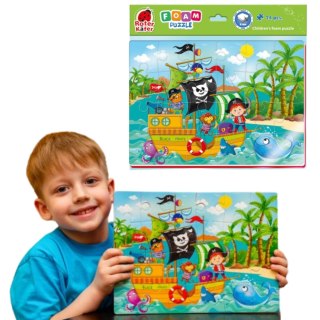 PIANKOWE PUZZLE A4 MORZE PIRACI UKŁADANKA EDUKACYJNA ROTER KAFER Roter Kafer