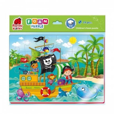 PIANKOWE PUZZLE A4 MORZE PIRACI UKŁADANKA EDUKACYJNA ROTER KAFER Roter Kafer PIANKOWE PUZZLE A4 MORZE PIRACI UKŁADANKA EDUKACYJNA ROTER KAFER Roter Kafer