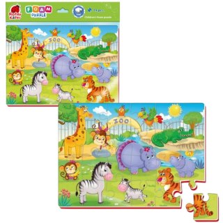 PIANKOWE PUZZLE A4 ZWIERZĘTA W ZOO UKŁADANKA EDUKACYJNA ROTER KAFER Roter Kafer