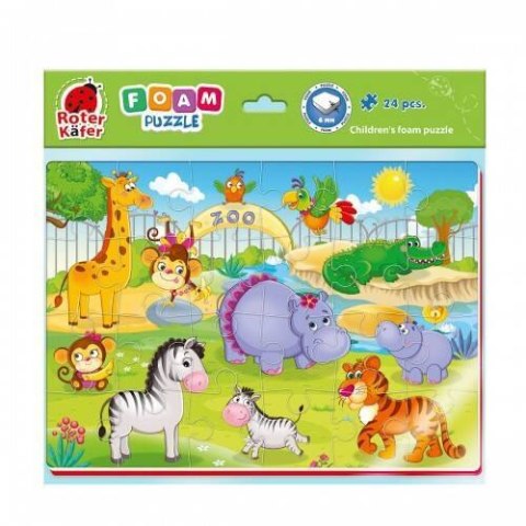 PIANKOWE PUZZLE A4 ZWIERZĘTA W ZOO UKŁADANKA EDUKACYJNA ROTER KAFER Roter Kafer PIANKOWE PUZZLE A4 ZWIERZĘTA W ZOO UKŁADANKA EDUKACYJNA ROTER KAFER Roter Kafer