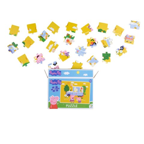 PUZZLE ŚWINKA PEPPA 30 ELEMENTÓW UROCZA PRZYGODA DLA MALUCHÓW UKŁADANKA DODO