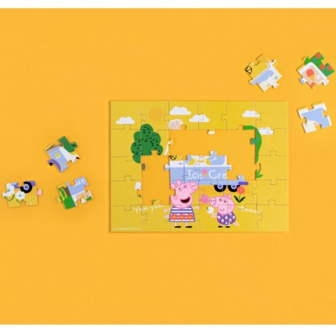 PUZZLE ŚWINKA PEPPA 30 ELEMENTÓW UROCZA PRZYGODA DLA MALUCHÓW UKŁADANKA DODO
