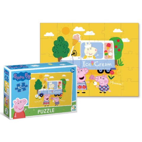 PUZZLE ŚWINKA PEPPA 30 ELEMENTÓW UROCZA PRZYGODA DLA MALUCHÓW UKŁADANKA DODO