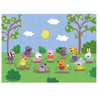 PUZZLE ŚWINKA PEPPA Z PRZYJACIÓŁMI 60 ELEMENTÓW DO UŁOŻENIA DLA DZIECI DODO