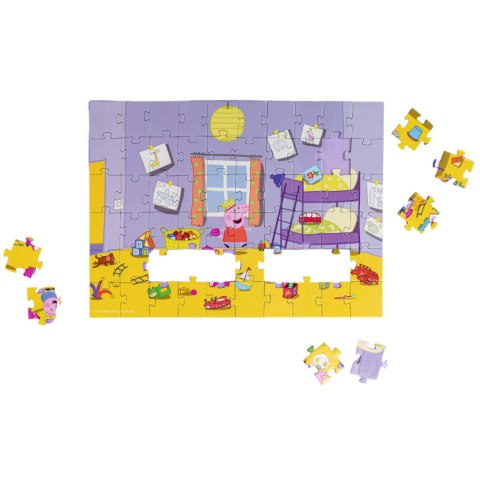 PUZZLE "ŚWINKA PEPPA" ZABAWA 60 ELEMENTÓW KOLOROWA UKŁADANKA DLA DZIECI DODO PUZZLE "ŚWINKA PEPPA" ZABAWA 60 ELEMENTÓW KOLOROWA UKŁADANKA DLA DZIECI DODO