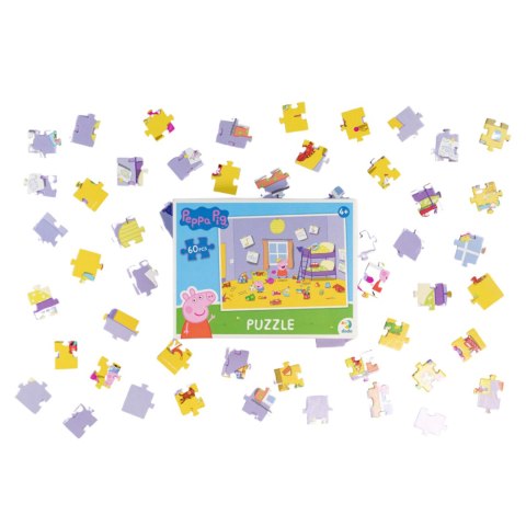 PUZZLE "ŚWINKA PEPPA" ZABAWA 60 ELEMENTÓW KOLOROWA UKŁADANKA DLA DZIECI DODO PUZZLE "ŚWINKA PEPPA" ZABAWA 60 ELEMENTÓW KOLOROWA UKŁADANKA DLA DZIECI DODO