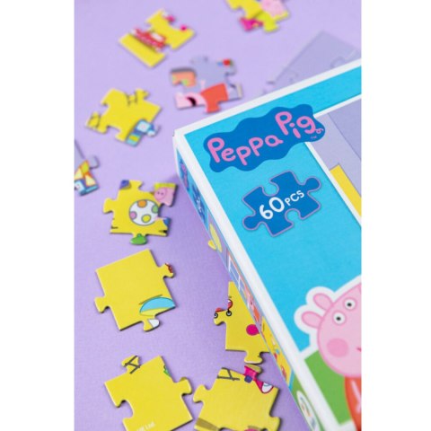 PUZZLE "ŚWINKA PEPPA" ZABAWA 60 ELEMENTÓW KOLOROWA UKŁADANKA DLA DZIECI DODO PUZZLE "ŚWINKA PEPPA" ZABAWA 60 ELEMENTÓW KOLOROWA UKŁADANKA DLA DZIECI DODO