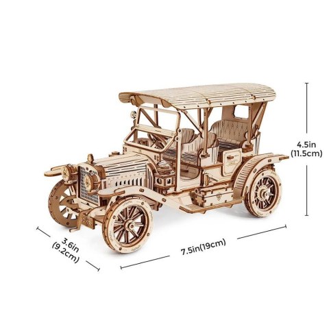 ROBOTIME Drewniane Puzzle Model 3D - Zabytkowe Auto Robotime
