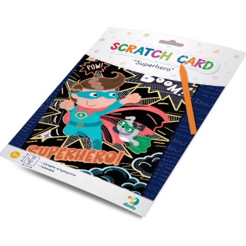 ZDRAPKA ARTYSTYCZNA "SUPERBOHATEROWIE" MALOWANIE METODĄ SCRATCH DLA DZIECI DODO