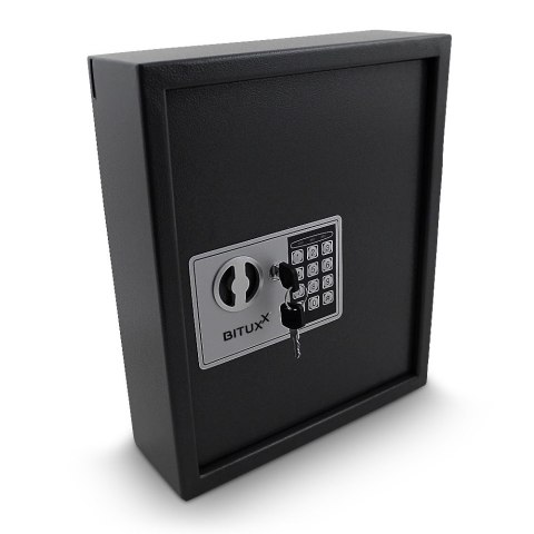 SEJF NA KLUCZE Z ZAMKIEM ELEKTRONICZNYM CZARNY BITUXX SEJF NA KLUCZE Z ZAMKIEM ELEKTRONICZNYM CZARNY BITUXX
