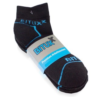 SKARPETY ROBOCZE SPORTOWE 3/4 ROZM. 39-50 CZARNE 12 PAR BITUXX
