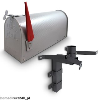 SKRZYNKA NA LISTY AMERYKAŃSKA USA MAIL Z UCHWYTEM (SREBRNY)