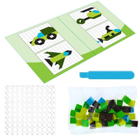 MOZAIKA DLA DZIECI 59 KLOCKÓW + AKCESORIA Import ProNice