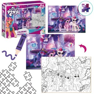 PUZZLE 2w1 "MY LITTLE PONY" 60 ELEMENTÓW KOLOROWANKA I UKŁADANKA W JEDNYM DODO