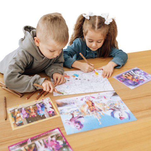 PUZZLE 2w1 "MY LITTLE PONY" 60 ELEMENTÓW KOLOROWANKA I UKŁADANKA W JEDNYM DODO