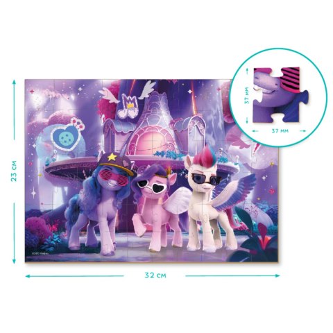 PUZZLE 2w1 "MY LITTLE PONY" 60 ELEMENTÓW KOLOROWANKA I UKŁADANKA W JEDNYM DODO