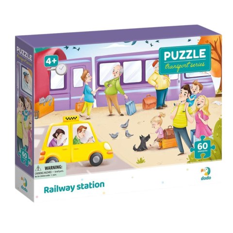 PUZZLE "DWORZEC KOLEJOWY" KOLOROWA UKŁADANKA 60 ELEMENTÓW DLA NAJMŁODSZYCH DODO PUZZLE "DWORZEC KOLEJOWY" KOLOROWA UKŁADANKA 60 ELEMENTÓW DLA NAJMŁODSZYCH DODO