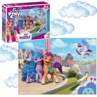 PUZZLE MY LITTLE PONY 60 ELEMENTÓW DO UŁOŻENIA KOLOROWY UROCZY OBRAZEK DODO
