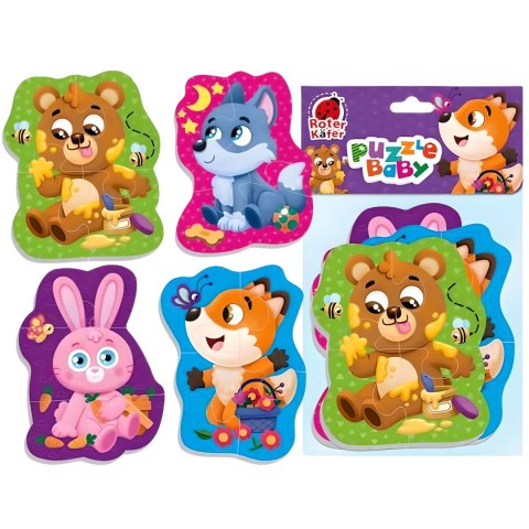 RK6010-06 Piankowe puzzle \"Zwierzeta lesne\" Roter Kafer RK6010-06 Piankowe puzzle \"Zwierzeta lesne\" Roter Kafer