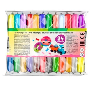 Zestaw lekkiej ciastoliny 24 kolory 70132 Lovin