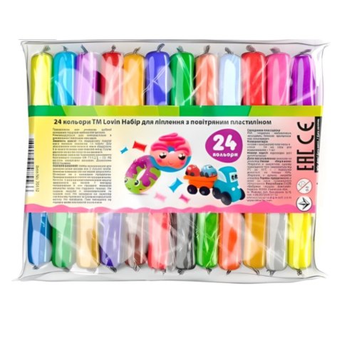 Zestaw lekkiej ciastoliny 24 kolory 70132 Lovin Zestaw lekkiej ciastoliny 24 kolory 70132 Lovin