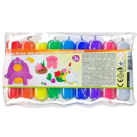 Zestaw lekkiej ciastoliny 9 kolorow 70136 Lovin Zestaw lekkiej ciastoliny 9 kolorow 70136 Lovin