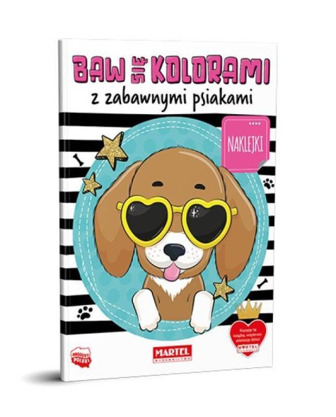 Baw się kolorami z zabawnymi psiakami z naklejkami Wydawnictwo Martel Baw się kolorami z zabawnymi psiakami z naklejkami Wydawnictwo Martel