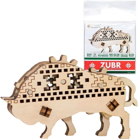 EWA Drewniane Puzzle 3D - Żubr EWA Eco-Wood-Art