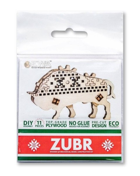 EWA Drewniane Puzzle 3D - Żubr EWA Eco-Wood-Art