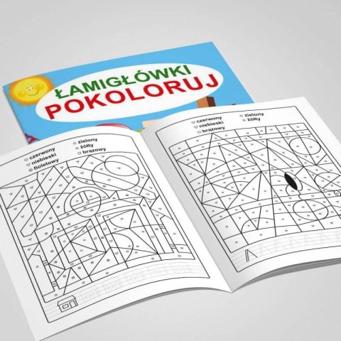 Kolorowanka Łamigłówki - Pokoloruj Wydawnictwo Martel Kolorowanka Łamigłówki - Pokoloruj Wydawnictwo Martel