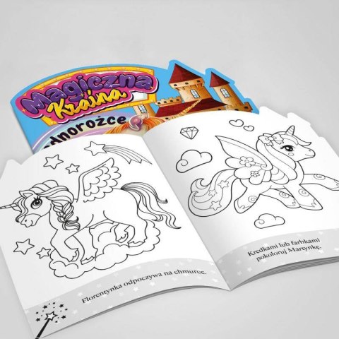 Magiczna kraina. Jednorożce z naklejkami Wydawnictwo Martel