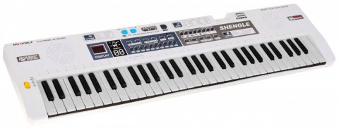Biały Keyboard dla dzieci 5+ Mikrofon + Nagrywanie + Głośniki Stereo - model nr 008 Biały Keyboard dla dzieci 5+ Mikrofon + Nagrywanie + Głośniki Stereo - model nr 008