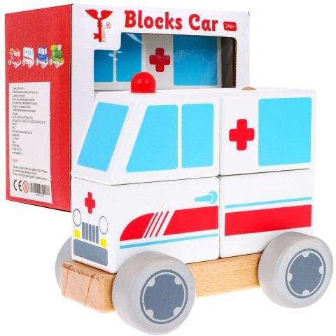 Drewniane Autko Ambulans Drewniane Autko Ambulans