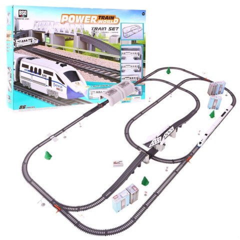 Ogromna Kolejka dla dzieci 3+ Długie tory 914 cm + Pociąg z wagonami + Akcesoria Ogromna Kolejka dla dzieci 3+ Długie tory 914 cm + Pociąg z wagonami + Akcesoria