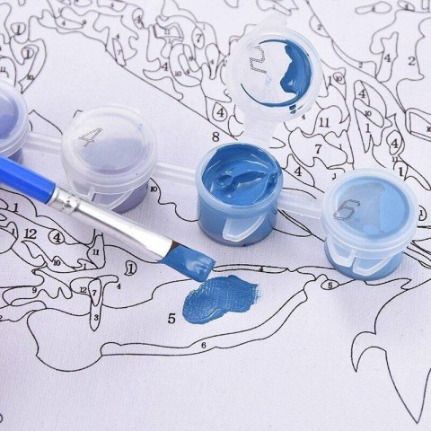 Malowanie po numerach Figlarna Panda 30x50 Płótno + Farby + Pędzle Malowanie po numerach Figlarna Panda 30x50 Płótno + Farby + Pędzle
