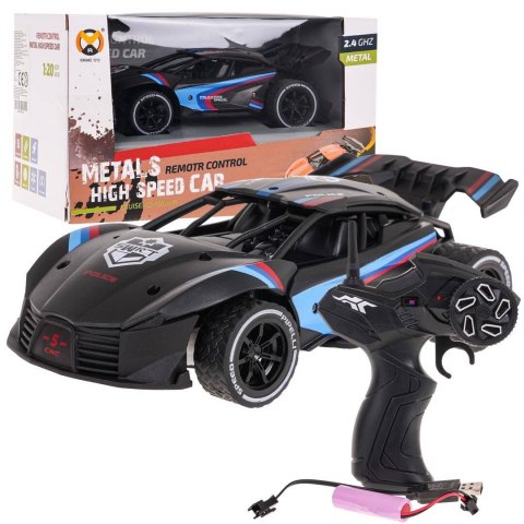 Autko Metalowe Speed 1:20 R/C Czarne Autko Metalowe Speed 1:20 R/C Czarne