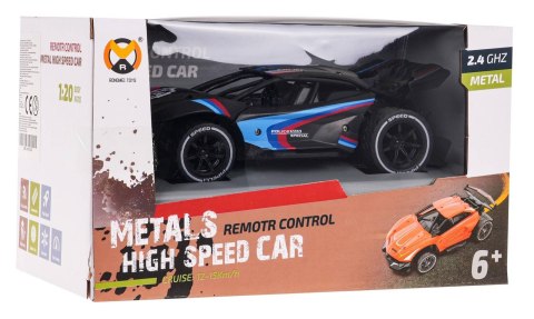 Autko Metalowe Speed 1:20 R/C Czarne Autko Metalowe Speed 1:20 R/C Czarne