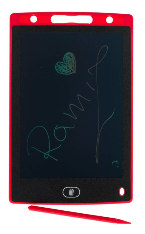 Tablet 8,5' do rysowania i pisania dla dzieci 3+ Czerwony + Rysik + Ekran LCD + Zaczep na smycz Tablet 8,5' do rysowania i pisania dla dzieci 3+ Czerwony + Rysik + Ekran LCD + Zaczep na smycz