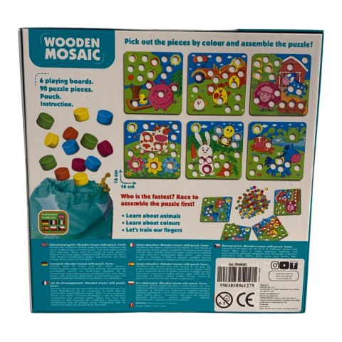 RW4003 GRA EDUKACYJNA DREWNIANA MOZAIKA FARMA ROTER KAFER RW4003 GRA EDUKACYJNA DREWNIANA MOZAIKA FARMA ROTER KAFER