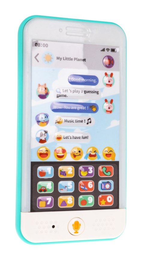 Multifunkcyjny Smartphone Hola dla dzieci 6m+ Interaktywne Przyciski + Funkcja Nagrywania + 2 Tryby zabawy Multifunkcyjny Smartphone Hola dla dzieci 6m+ Interaktywne Przyciski + Funkcja Nagrywania + 2 Tryby zabawy