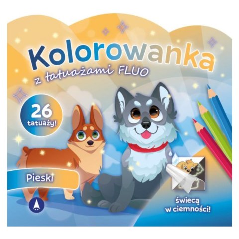 KOLOROWANKA Z TATUAŻAMI FLUO - PIESKI KOLOROWANKA Z TATUAŻAMI FLUO - PIESKI
